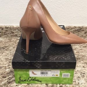 Sam Edelman hazel,camel leather heels